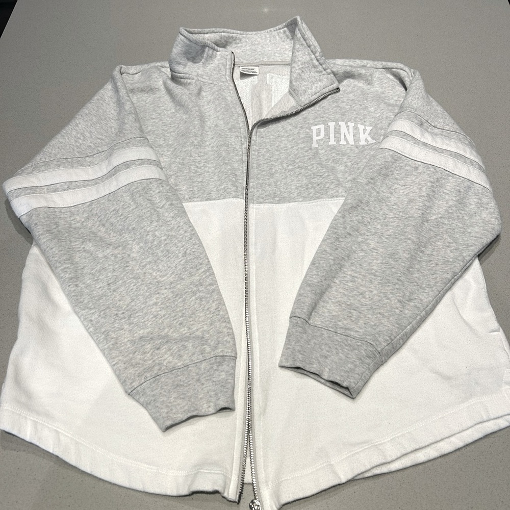 PINK/VICTORIA’S SECRET Zippered Jacket, Size Large